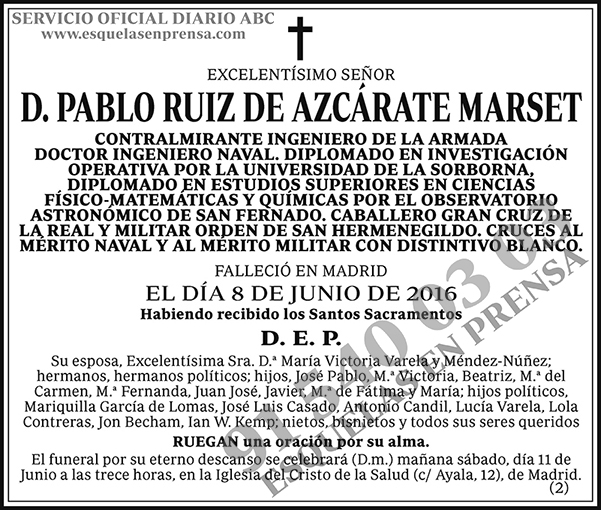 Pablo Ruiz de Azcárate Marset